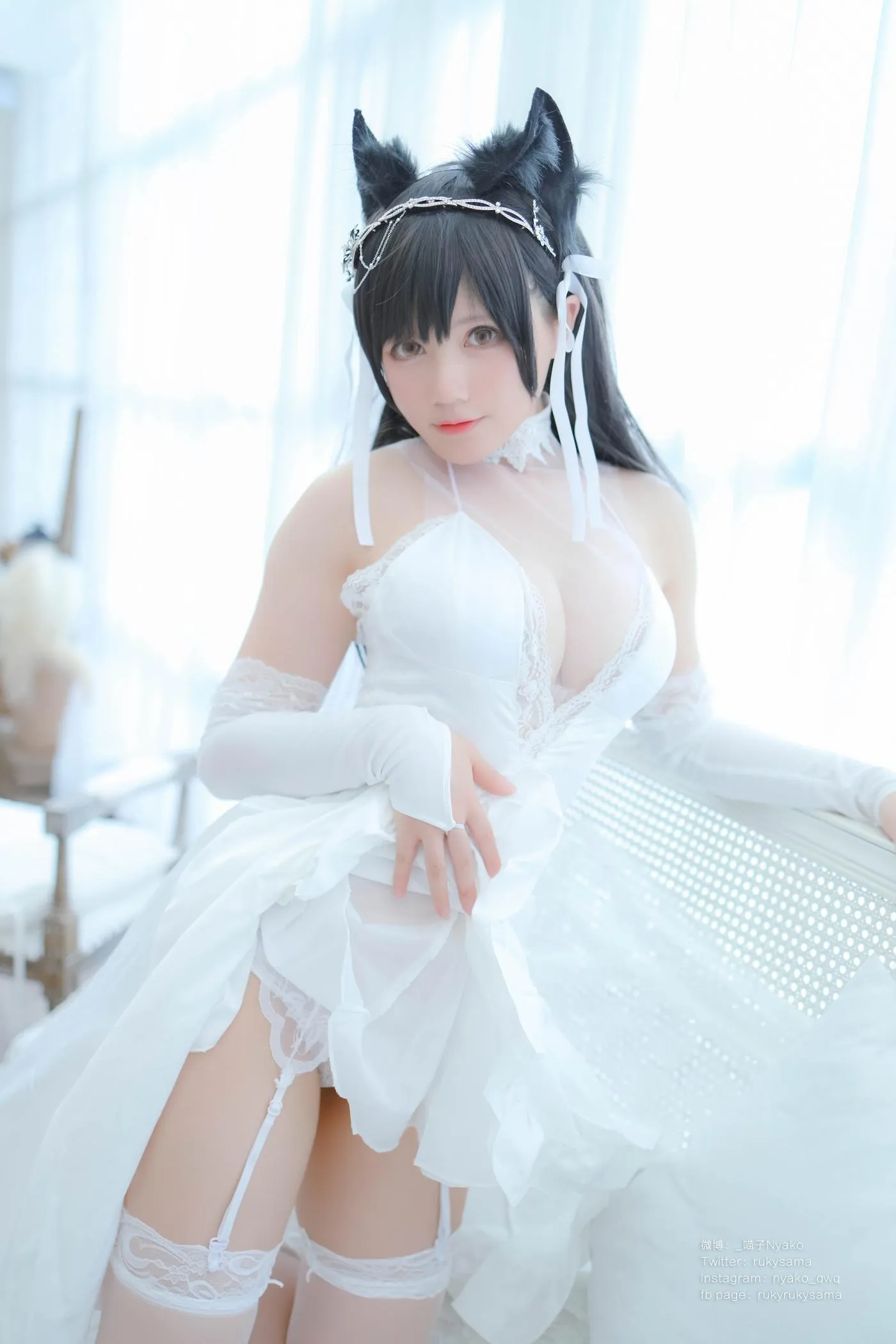 Nyako喵子 – NO.38 爱宕婚纱 [62P]插图9